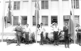 Hasteamento  de bandeiras, Orestes Muniz, Odaiza Fernandes, e Francisco Chiquilito Erse - Posse d.jpg