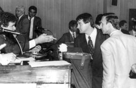 Assembléia Legislativa - Posse de Deputados- Augusto Plaza, Marcos Donadon e Renato Veloso (1995)...