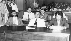 Sessão na Assembléia Legislativa - José do Prado, Arnaldo Martins, Heitor Costa, Jacob Atallah e ...