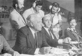 posse dos deputados. Ministro Andreazza, Abi Akhel, Everton Leoni 1982.jpg